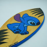 Stitch - Wooden Hand Painted Surfboard Replica