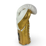 Bayoneta Premium PuLat Horse Hair Gloves - White/ Metallic Gold
