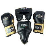 Full Sparring Set - Black/ Metallic Gold