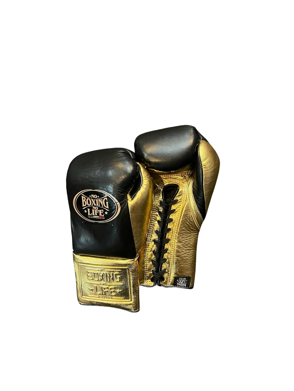 No Boxing No Life Fight Gloves - Black/ Metallic Gold Boxing Gloves No Boxing No Life Fight Gloves - Black/ Metallic Gold Boxing Gloves