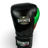 Bayoneta Premium Multilayer Horse Hair Gloves - Black/ Metallic Green/ Metallic Red