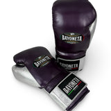 Bayoneta Premium PuLat Horse Hair Gloves - Purple/ Metallic Silver
