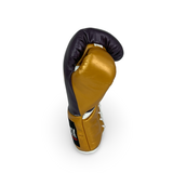 Bayoneta MX Latex Fight Gloves -  Purple/ Caramel Gold