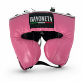 Bayoneta Professional Headgear with Cheeks - Pink/ Metallic Silver