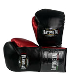 Bayoneta Premium PuLat Horse Hair Gloves - Black/ Metallic Red