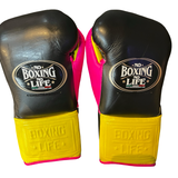 No Boxing No Life Guantes de Entrenamiento - Dorado Metálico/ Negro