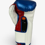 Bayoneta Premium PuLat Horse Hair Gloves - Electric Blue/ Red/ White