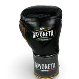 Bayoneta MX Horse Hair Fight Gloves -  Black/ Metallic Gold/ Metallic Cedar Brown