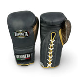 Bayoneta Premium Multilayer Horse Hair Gloves - Space Cadet Blue/ Metallic Cedar Brown/ Metallic Gold