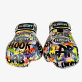 Bayoneta Premium PuLat Horse Hair Gloves - Exclusive Custom Pop Art “Boxing” Hand Painted - White
