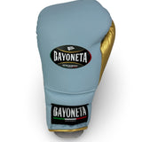 Bayoneta Premium Multilayer Horse Hair Gloves - Icy Blue/ Metallic Gold