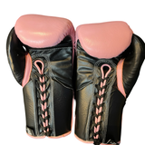 No Boxing No Life Fight Gloves  - Baby Pink/ Black