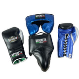 Full Sparring Set - Black/ Metallic Royal Blue/ Silver/ Gray/ Electric Blue