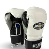 Bayoneta Premium PuLat Horse Hair Gloves - White/ Black/ Metallic Light Gray