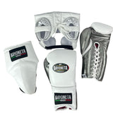 Full Sparring Set - White/ Metallic Onyx/ Silver