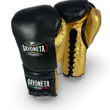 Bayoneta Premium Multilayer Horse Hair Gloves - Black/ Metallic Gold