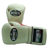 Bayoneta Premium PuLat Horse Hair Gloves - Cream/ Metallic Red Snake finish