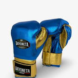Bayoneta Premium Multilayer Horse Hair Gloves - Metallic Blue/ Metallic Gold