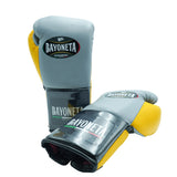 Bayoneta Premium PuLat Horse Hair Gloves - Gray/ Yellow/ Black
