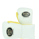 No Boxing No Life Training Gloves - White/ Yellow