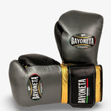 Bayoneta Premium PuLat Horse Hair Gloves - Grey Oxford/ Metallic Gold/ Black