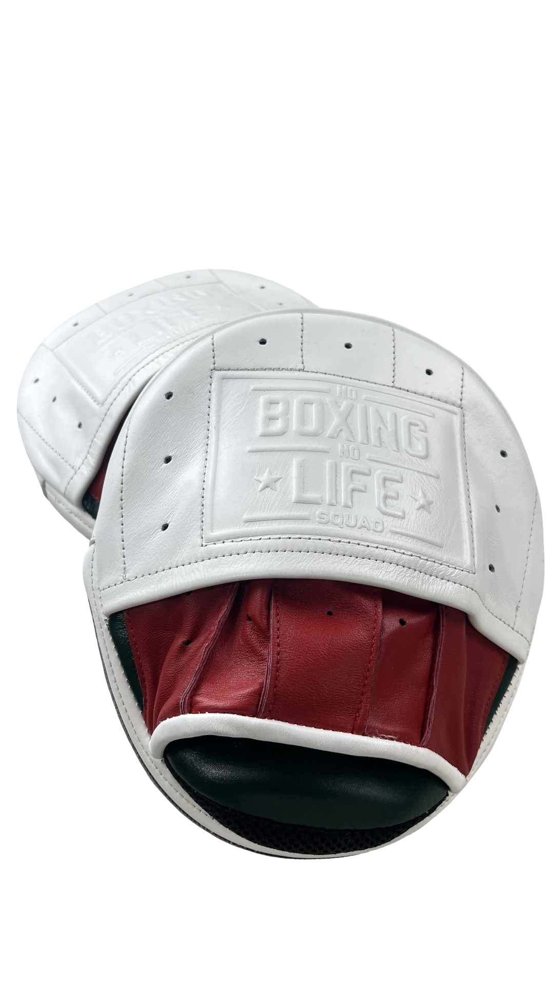 No Boxing No Life Precision Mitts - White/ Red/ Green Boxing Gloves No Boxing No Life Precision Mitts - White/ Red/ Green Boxing Gloves