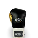 Bayoneta Premium PuLat Horse Hair Gloves - Black/ White/ Metallic Gold
