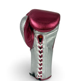 No Boxing No Life Training Gloves - Metallic Pink/ Metallic Silver