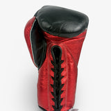 Bayoneta Premium Multilayer Horse Hair Gloves - Black/ Metallic Red