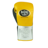 No Boxing No Life Training Gloves - Caramel Gold/ Silver/ Black