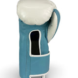 Bayoneta Premium PuLat Horse Hair Gloves - White/ Sky Blue