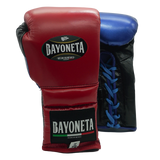 Bayoneta Premium MX - Guantes de Entrenamiento de Látex - Desigual Negro/ Azul Real/ Rojo