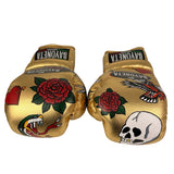 Bayoneta PuLat Guantes de Entrenamiento - Exclusivos personalizados "Caricatura Creed" pintados a mano - Blanco