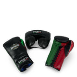 Sparring Set - Black/ Metallic Green/ Metallic Red