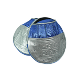 No Boxing No Life Precision Mitts - Silver/ Metallic Blue