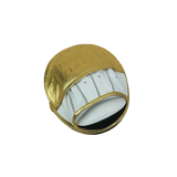 No Boxing No Life Precision Mitts - Metallic Gold/ White