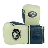 No Boxing No Life Training Gloves - Cream/ Navy Blue