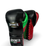Bayoneta Premium Multilayer Horse Hair Gloves - Black/ Metallic Green/ Metallic Red