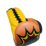 Bayoneta Premium PuLat Horse Hair Gloves - Exclusive Custom "Inspired by Bam Rodriguez" Hand Painted - Orange