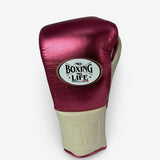 No Boxing No Life Training Gloves - Metallic Pink/ Cream