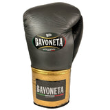 Bayoneta Premium PuLat Horse Hair Gloves - Grey Oxford/ Metallic Gold/ Black