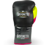 Bayoneta Premium PuLat Horse Hair Gloves - Black/ Neon Pink/ Neon Yellow
