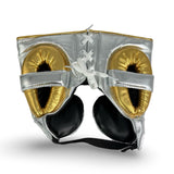 Bayoneta Professional Headgear with Cheeks - Metalic Silver/ Metalic Gold