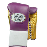 No Boxing No Life Guantes de Entrenamiento - Dorado Metálico/ Negro