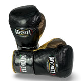 Bayoneta MX Horse Hair Fight Gloves -  Black/ Metallic Gold/ Metallic Cedar Brown