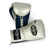 Bayoneta MX Latex Gloves - Pearl White/ Metallic Navy