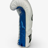 Bayoneta Premium Multilayer Horse Hair Gloves - White/ Metallic Blue