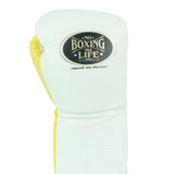 No Boxing No Life Training Gloves - White/ Yellow