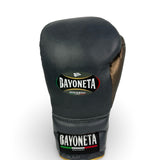 Bayoneta Premium Multilayer Horse Hair Gloves - Space Cadet Blue/ Metallic Cedar Brown/ Metallic Gold