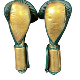 No Boxing No Life Training Gloves - Pine Green/ Metallic Gold